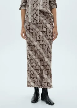 MANGO Spódnice*Długa spódnica ze zwierzęcym wzorem