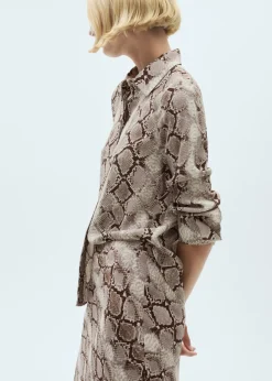 MANGO Spódnice*Długa spódnica ze zwierzęcym wzorem