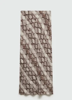 MANGO Spódnice*Długa spódnica ze zwierzęcym wzorem