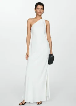 MANGO Sukienki I Kombinezony*Długa sukienka na jedno ramię