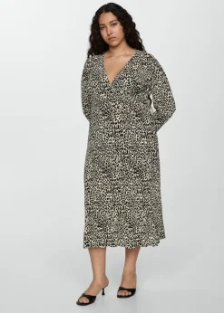 MANGO Sukienki I Kombinezony*Długa sukienka w cętki