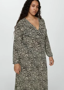 MANGO Sukienki I Kombinezony*Długa sukienka w cętki