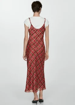 MANGO Sukienki I Kombinezony*Długa sukienka w kratkę