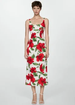 MANGO Sukienki I Kombinezony*Długa sukienka w kwiaty