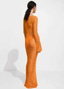 MANGO Sukienki I Kombinezony*Długa sukienka z ażurowej dzianiny