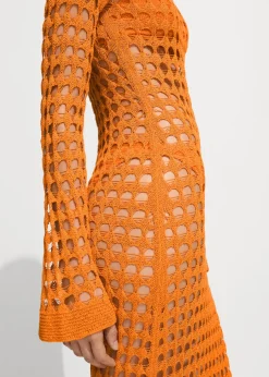 MANGO Sukienki I Kombinezony*Długa sukienka z ażurowej dzianiny