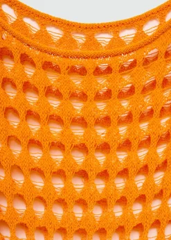 MANGO Sukienki I Kombinezony*Długa sukienka z ażurowej dzianiny