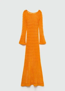 MANGO Sukienki I Kombinezony*Długa sukienka z ażurowej dzianiny