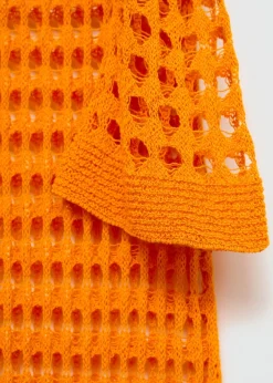 MANGO Sukienki I Kombinezony*Długa sukienka z ażurowej dzianiny