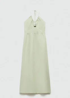 MANGO Sukienki I Kombinezony*Długa sukienka z dekoltem halter
