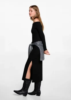 MANGO Sukienki I Kombinezony*Długa sukienka z odkrytymi ramionami