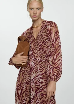 MANGO Sukienki I Kombinezony*Długa sukienka ze wzorem