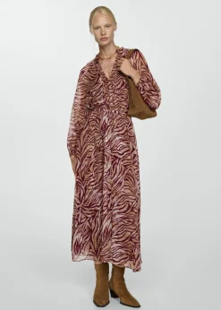 MANGO Sukienki I Kombinezony*Długa sukienka ze wzorem