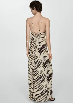 MANGO Sukienki I Kombinezony*Długa sukienka ze zwierzęcym wzorem