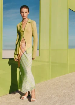 MANGO Spódnice*Długa wzorzysta spódnica