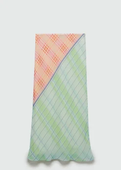 MANGO Spódnice*Długa wzorzysta spódnica