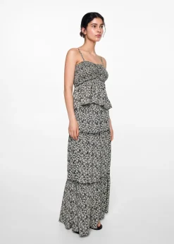 MANGO Spódnice*Długa wzorzysta spódnica