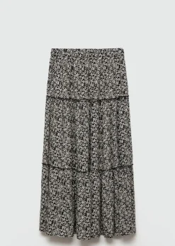 MANGO Spódnice*Długa wzorzysta spódnica