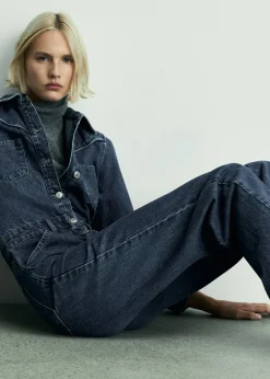 MANGO Sukienki I Kombinezony*Długi kombinezon dżinsowy