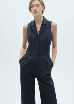 MANGO Sukienki I Kombinezony*Długi kombinezon w prążki