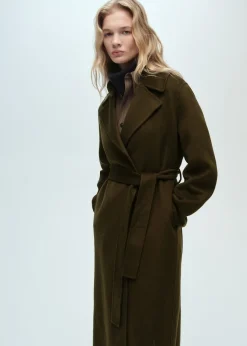 MANGO Płaszcze*Długi płaszcz handmade z paskiem