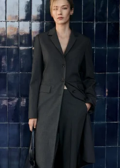 MANGO Płaszcze*Długi płaszcz w sartorialnym stylu