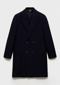 MANGO Płaszcze*Długi płaszcz wełniany relaxed fit