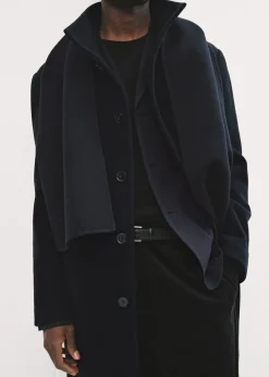 MANGO Płaszcze*Długi płaszcz wełniany z kołnierzem kominowym