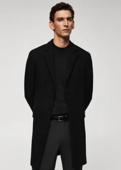 MANGO Płaszcze*Długi płaszcz z wełny z recyklingu