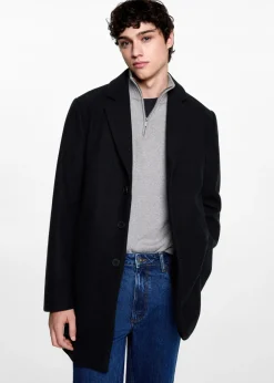 MANGO Płaszcze I Kurtki*Długi prosty płaszcz