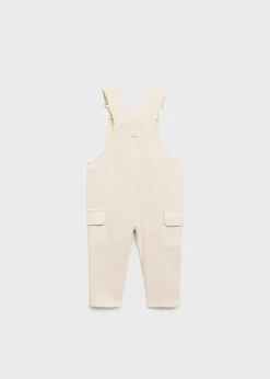 Dzieci MANGO Dżinsy*Długie ogrodniczki dżinsowe z kieszenią