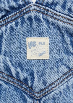 Dzieci MANGO Dżinsy*Długie ogrodniczki dżinsowe z kieszenią