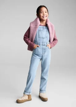 Dzieci MANGO Sukienki I Kombinezony*Długie ogrodniczki dżinsowe