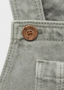 Dzieci MANGO Dżinsy*Długie ogrodniczki dżinsowe z kieszenią