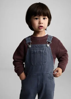 Dzieci MANGO Dżinsy*Długie ogrodniczki dżinsowe