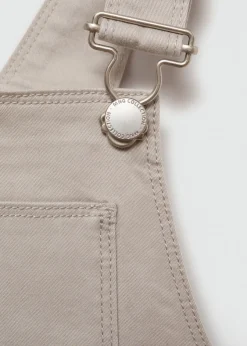 Dzieci MANGO Dżinsy*Długie ogrodniczki z kieszeniami