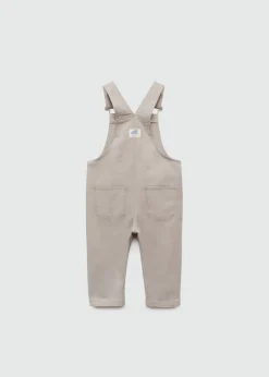 Dzieci MANGO Dżinsy*Długie ogrodniczki z kieszeniami