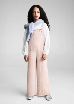 Dzieci MANGO Sukienki I Kombinezony*Długie ogrodniczki z kieszeniami