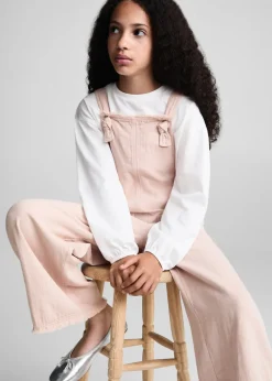 Dzieci MANGO Sukienki I Kombinezony*Długie ogrodniczki z kieszeniami