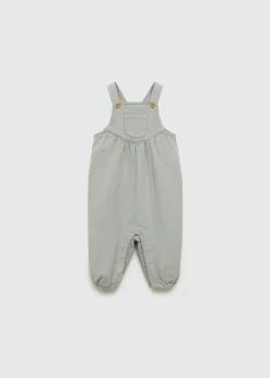 Dzieci MANGO Sukienki I Kombinezony|Kombinezony I Ogrodniczki*Długie ogrodniczki z kreszowanej bawełny