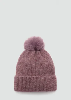 Dzieci MANGO Szaliki I Czapki*Dwukolorowa czapka z dzianiny z pomponem