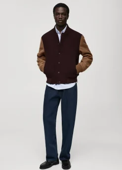 MANGO Kurtki I Koszule Wierzchnie*Dwukolorowa kurtka bomber