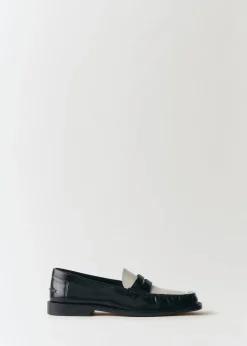 MANGO Buty|Akcesoria Skórzane*Dwukolorowe mokasyny ze skóry