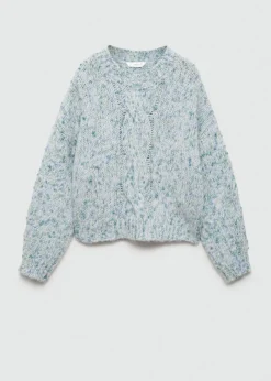 Dzieci MANGO Swetry I Kardigany*Dwukolorowy sweter z dzianiny