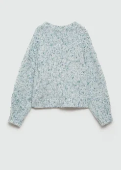 Dzieci MANGO Swetry I Kardigany*Dwukolorowy sweter z dzianiny