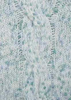 Dzieci MANGO Swetry I Kardigany*Dwukolorowy sweter z dzianiny