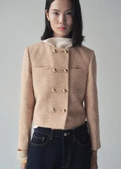 MANGO Kurtki*Dwurzędowa kurtka tweedowa