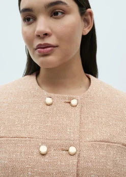 MANGO Kurtki*Dwurzędowa kurtka tweedowa