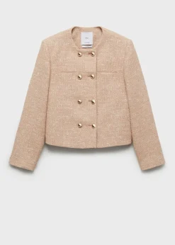 MANGO Kurtki*Dwurzędowa kurtka tweedowa