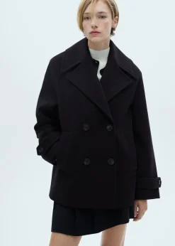 MANGO Płaszcze*Dwurzędowy płaszcz z wełny
